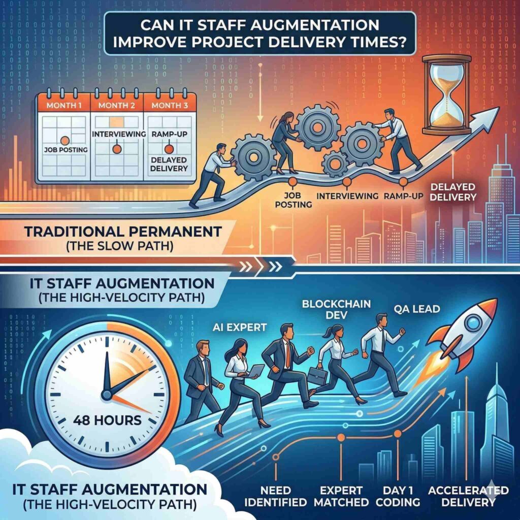 Can IT Staff Augmentation Improve Project Delivery Times?