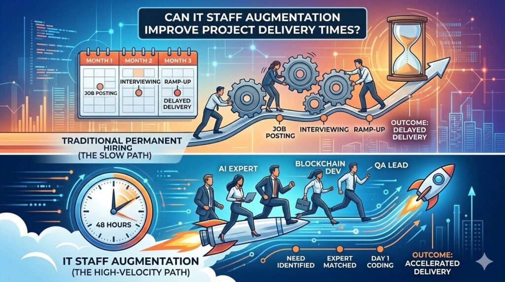 Can IT Staff Augmentation Improve Project Delivery Times?