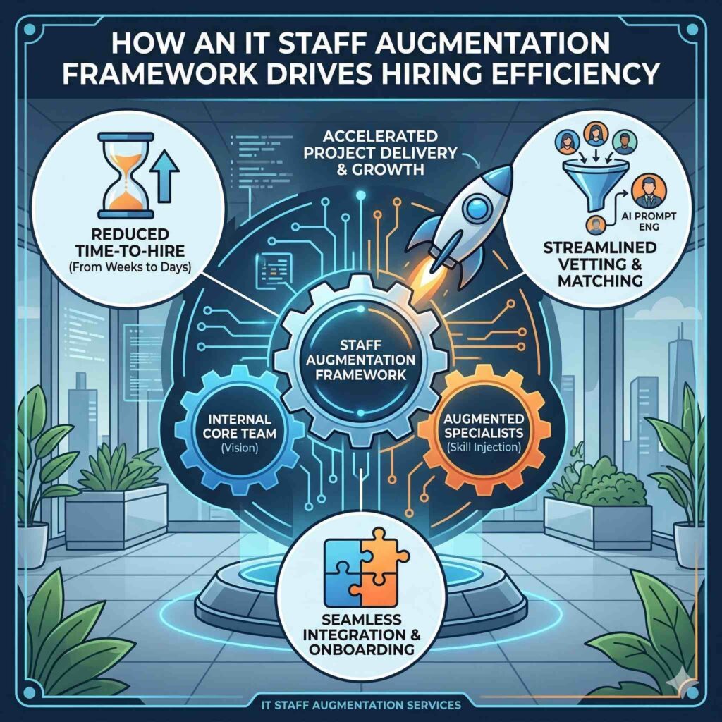 How Does an IT Staff Augmentation Framework Improve Hiring Efficiency?