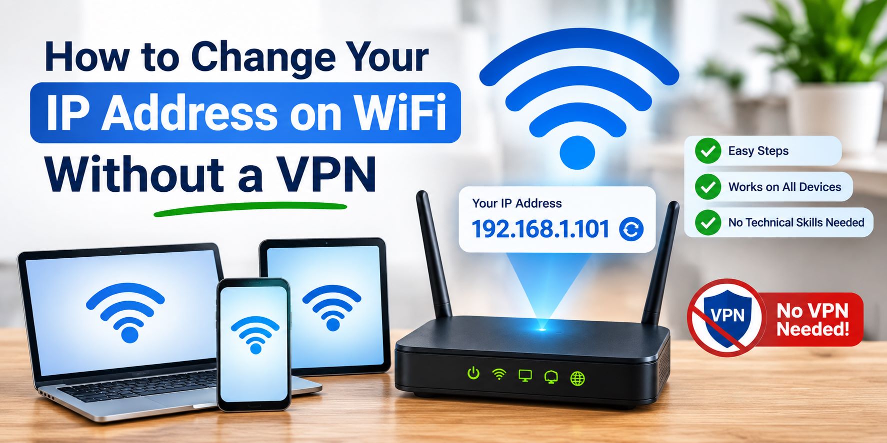 How to Change Your IP Address on WiFi Without a VPN